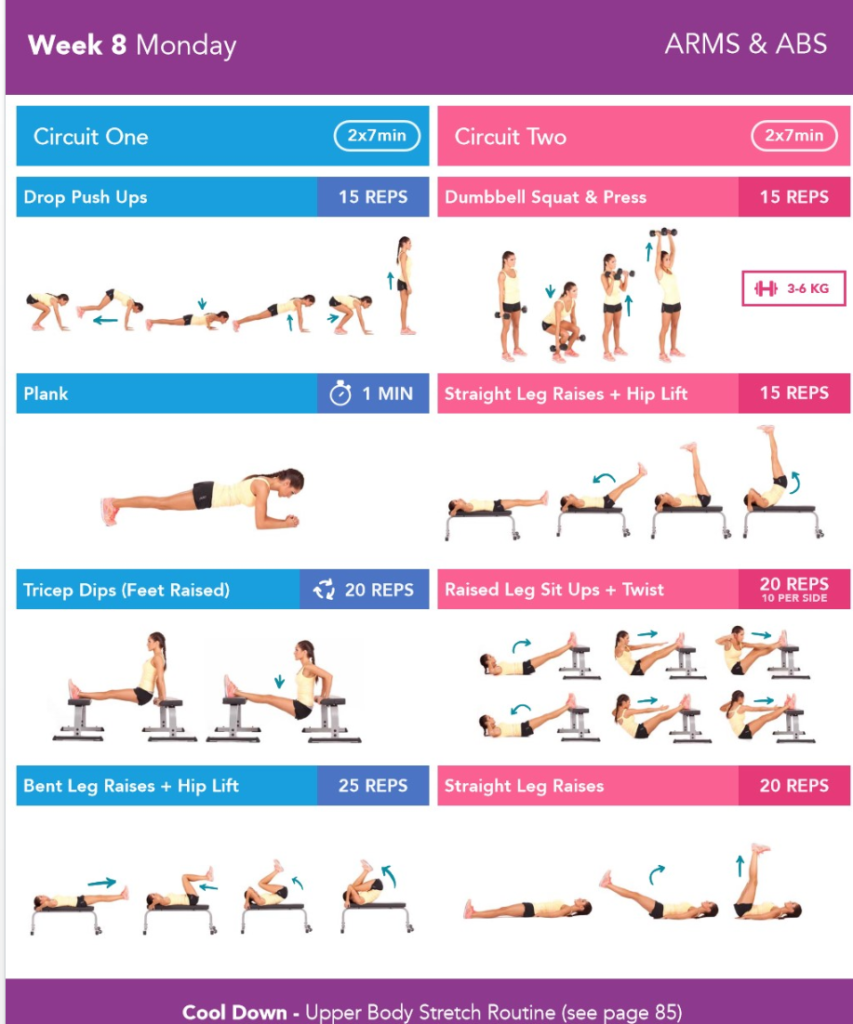 BBG week 8 arms and abs