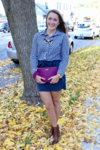 gingham-with-old-navy-skirt