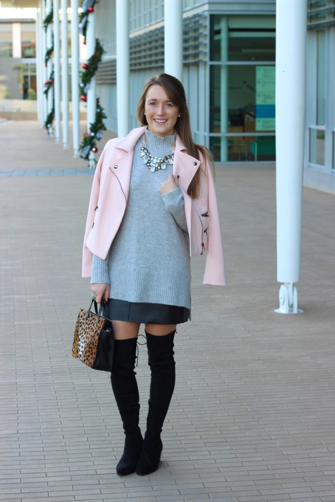 cashmere-sweater-and-leather-mini-skirt