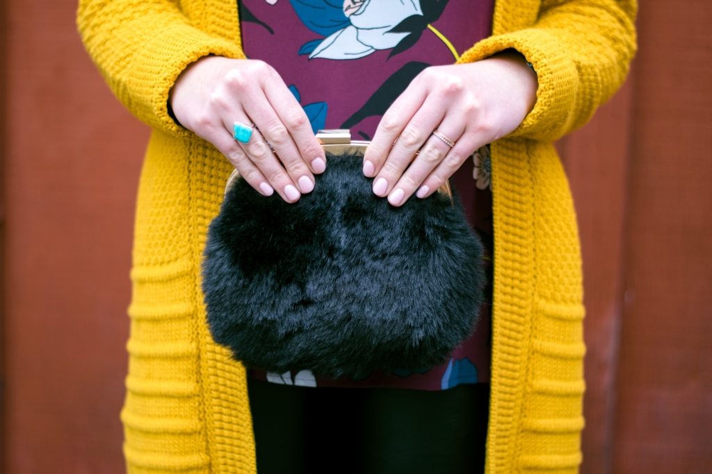 WHO WHAT WEAR for Target Faux fur purse