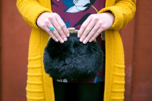 WHO WHAT WEAR for Target Faux fur purse