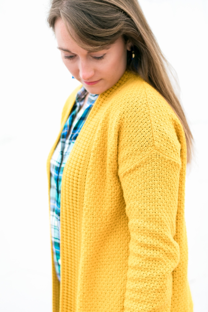 Old Navy Mustard long cardigan