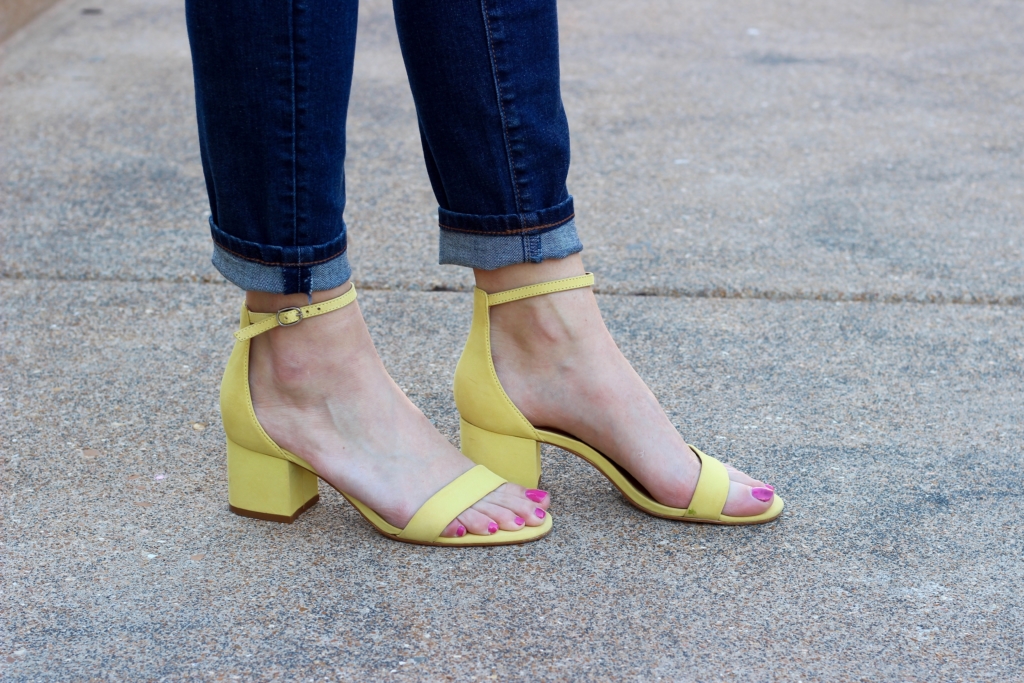 Steve Madden Irenee heels with Ann Taylor Modern Skinny Jean