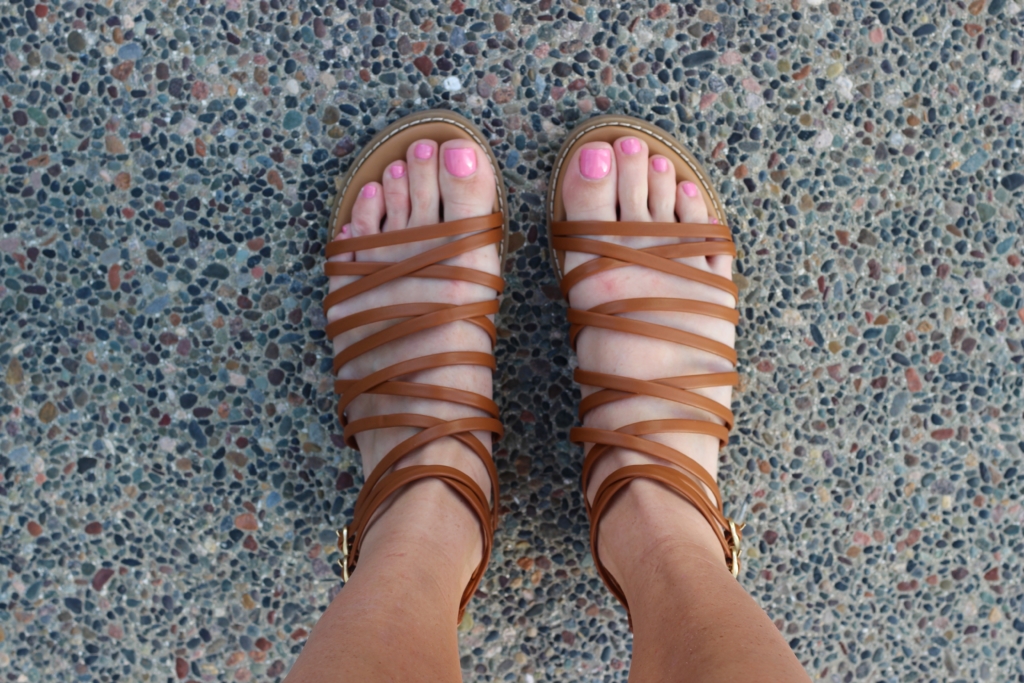 Old Navy Strappy Tan Sandals