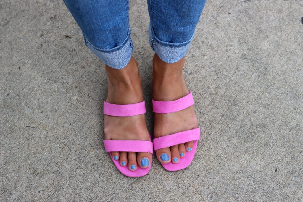 Pink H&M strappy sandals