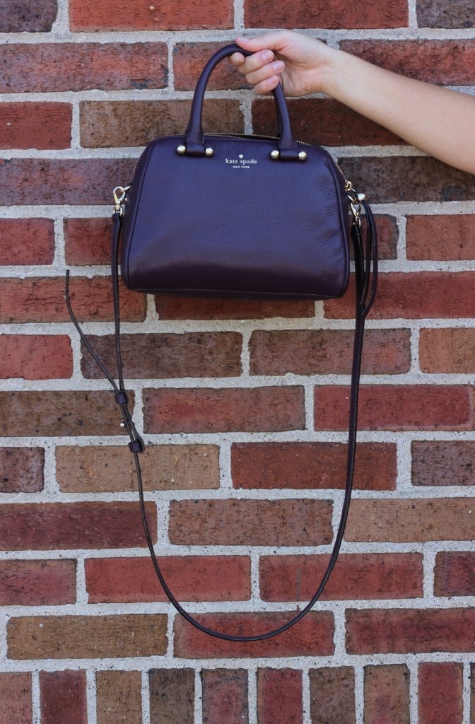 kate spade plum purse