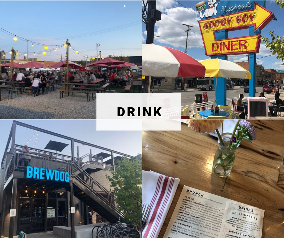 collage of bars and breweries to visit in Columbus, Ohio