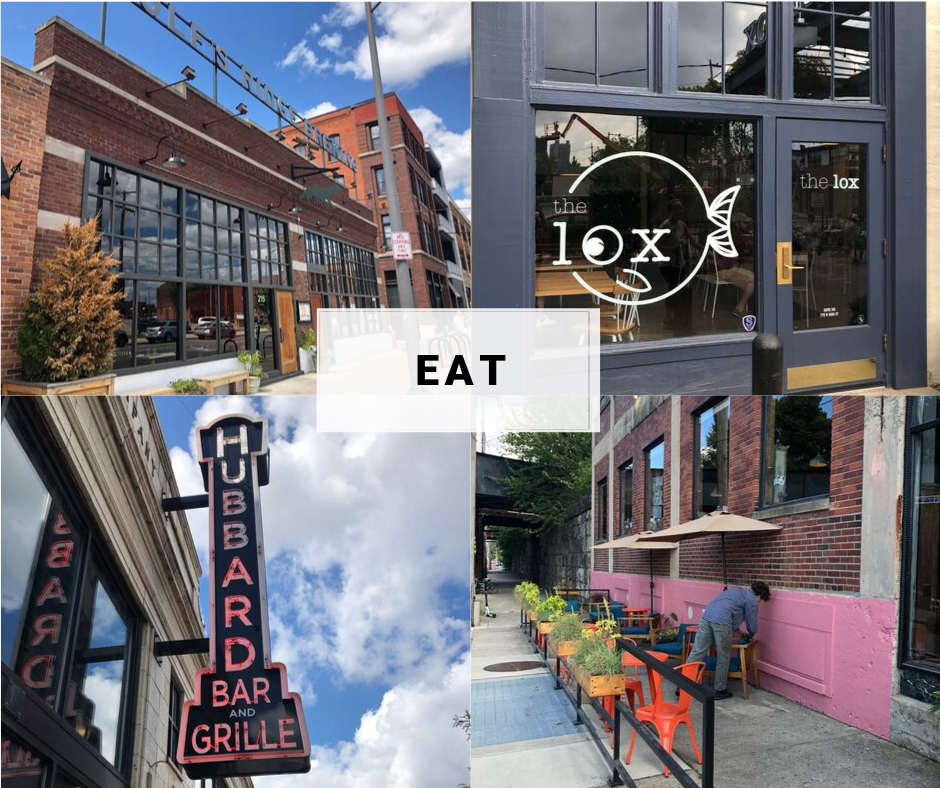collage of restaurants to visit in Short North, Columbus, Ohio