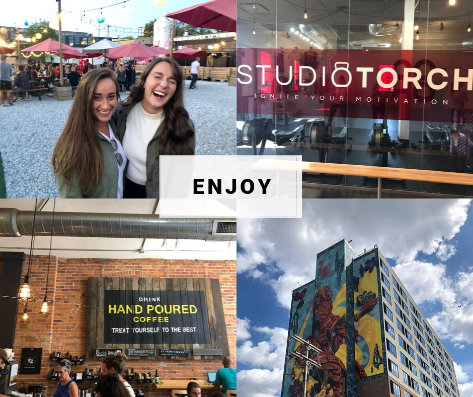 collage of photos from a weekend in Columbus, Ohio