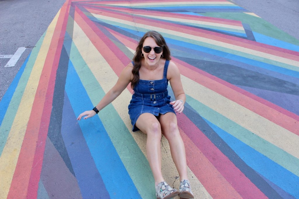 denim-bib-dress-in-rainbow-crosswalk-Grand-Rapids-MI-8