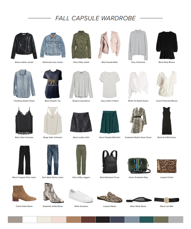 fall capsule wardrobe by Cassidy Lou