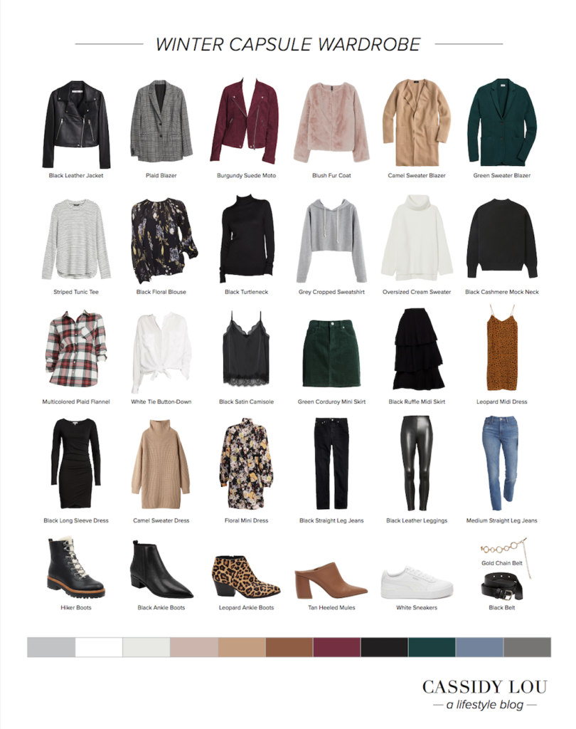 Winter Capsule Wardrobe by Cassidy Lou 