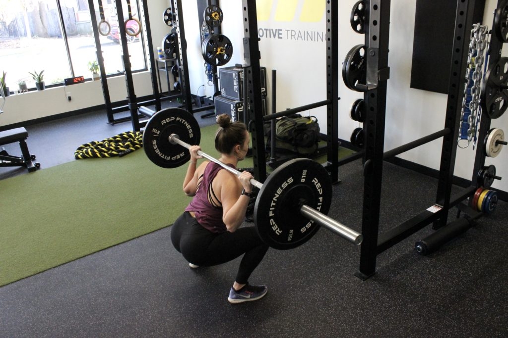 Exercise: Back Squat in Rack with Madeline Mihaly