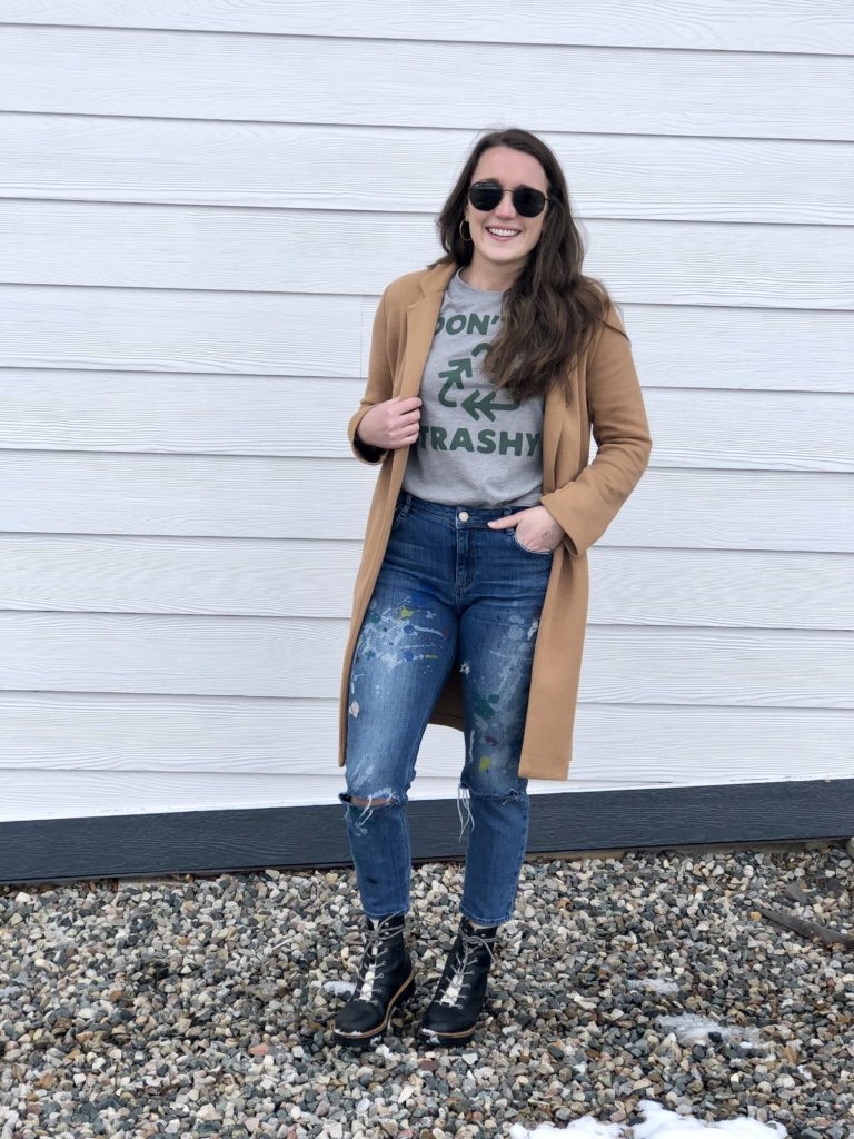 February Closet Recap Keep Nature Wild - "don't be trashy" t-shirt