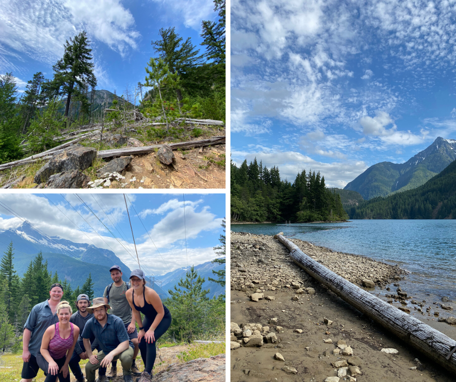 Photo collage from Diablo Lake Hike