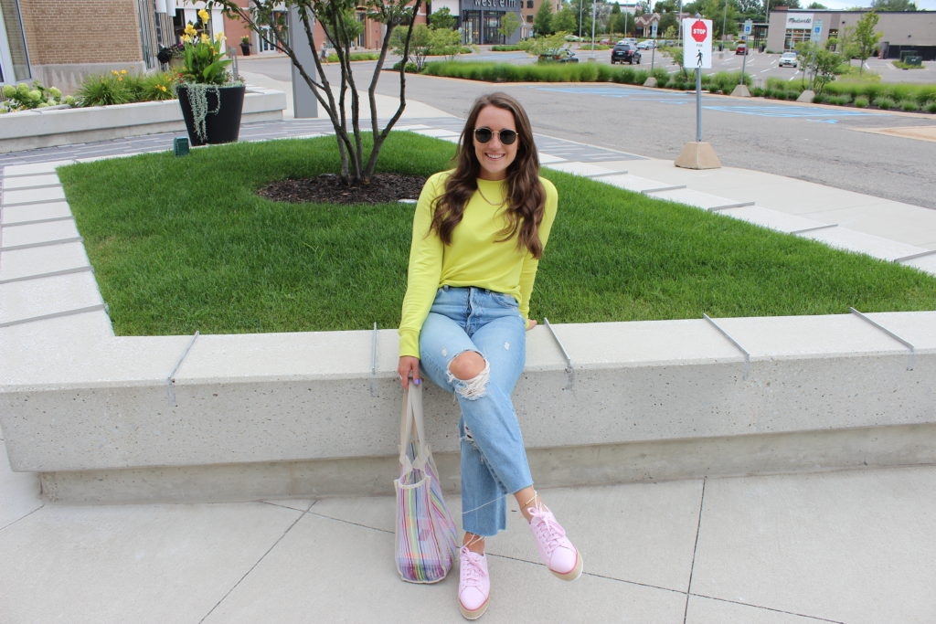 bright chartruese the color I can't get enough of with Madeline Mihaly