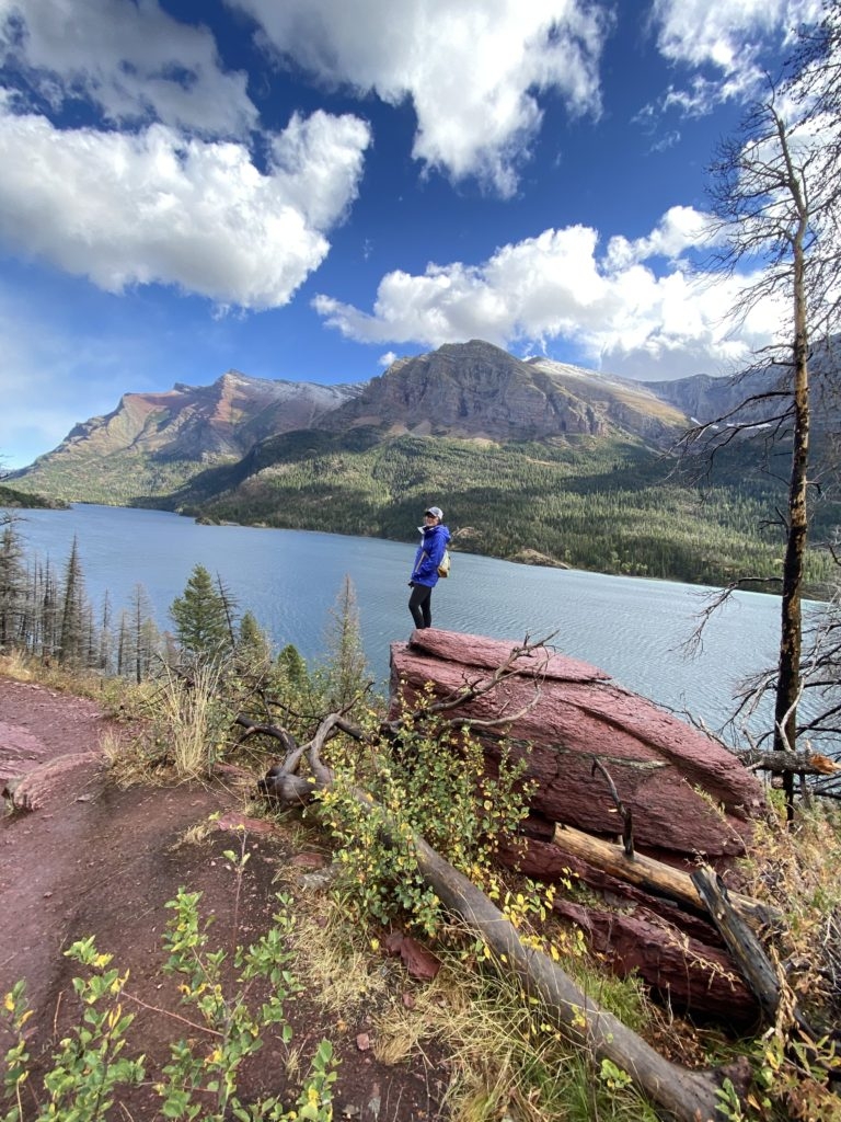Views of Saint Mary Lake in Glacier National Park by Madeline Mihaly