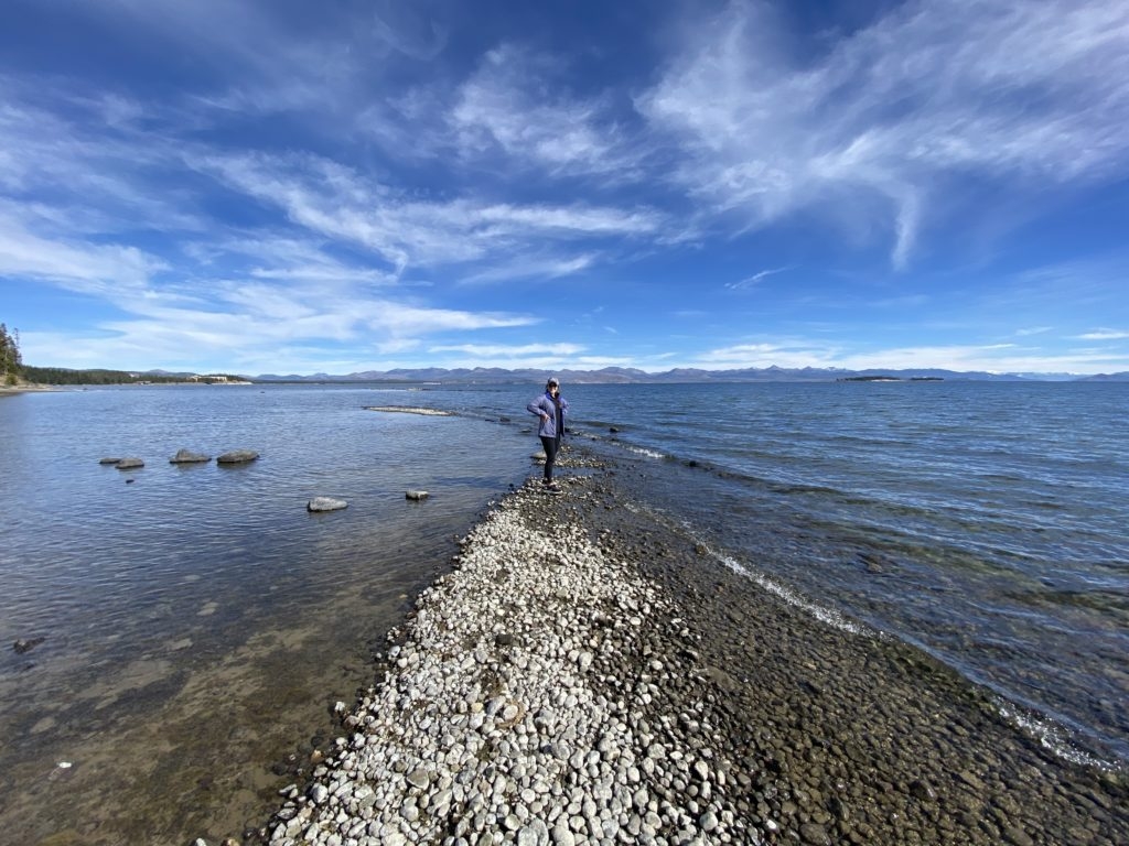 Standing in Yellowstone Lake by Madeline Mihaly