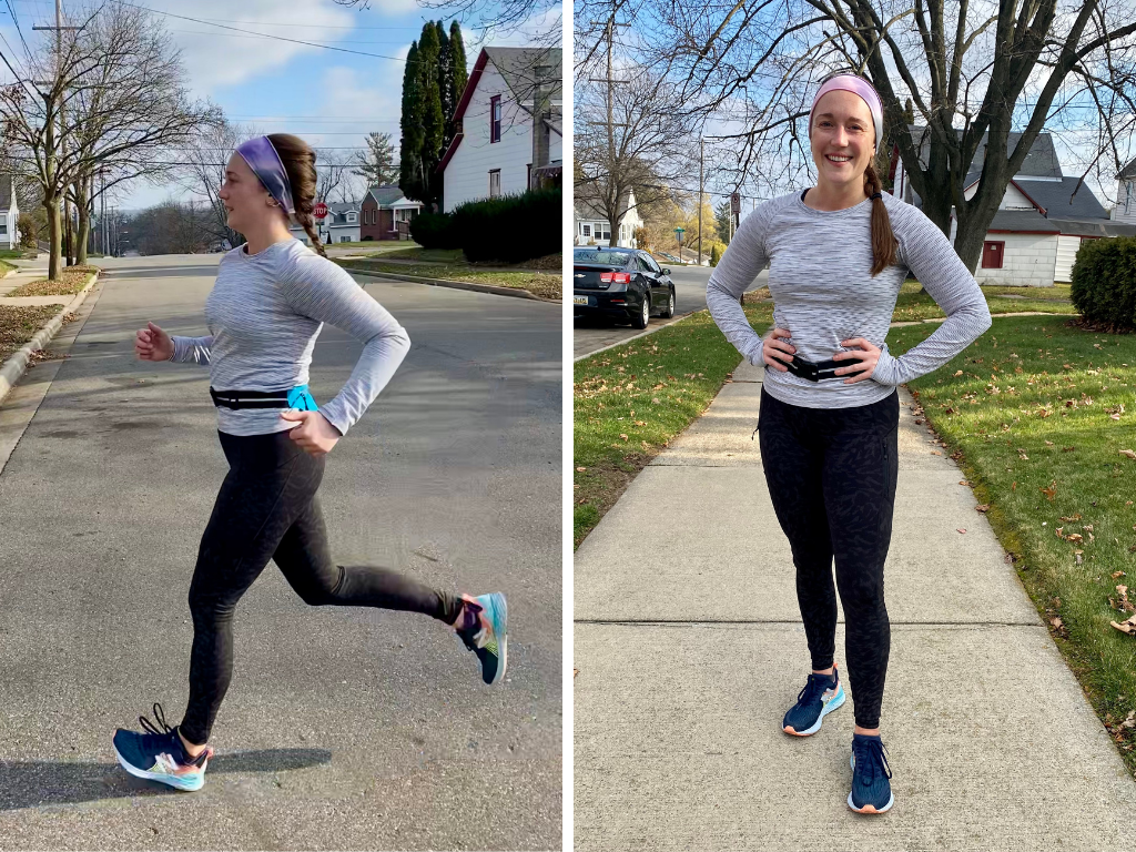 Winter running gear by Madeline Mihaly