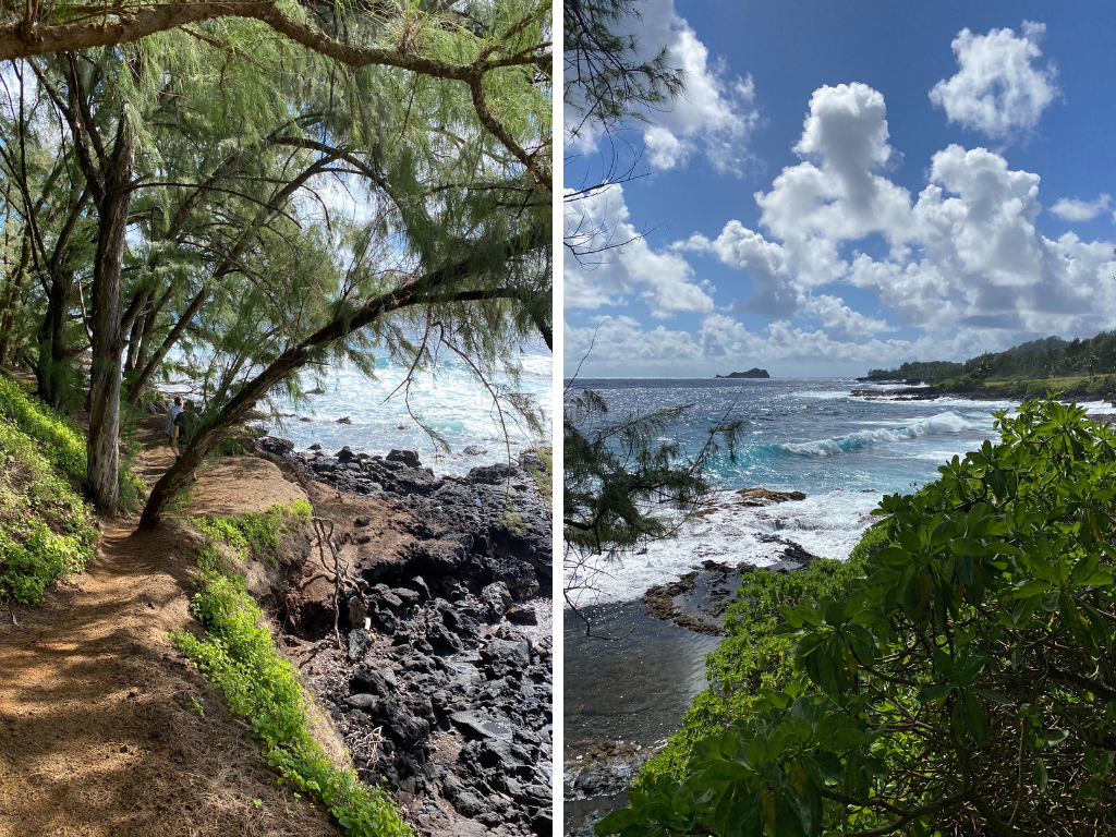 Hiking to Red Sand Beach in Hana on Maui by Madeline Mihaly
