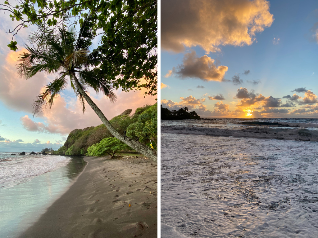 Sunrise at Hamoa beach in Hana by madeline Mihaly