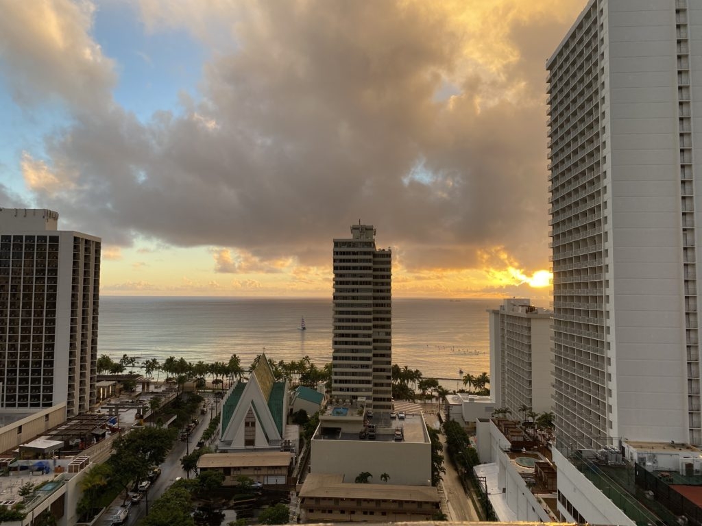 view from the Hilton Waikiki in Honolulu by Madeline Mihaly