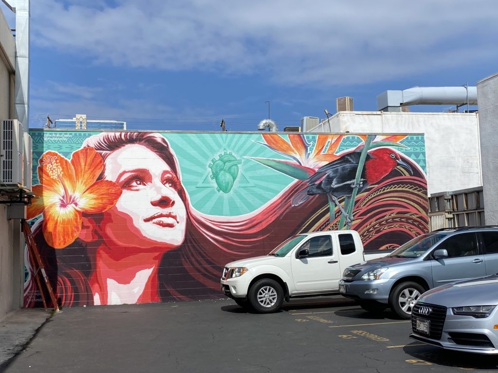 Mural in Honolulu by Madeline Mihaly